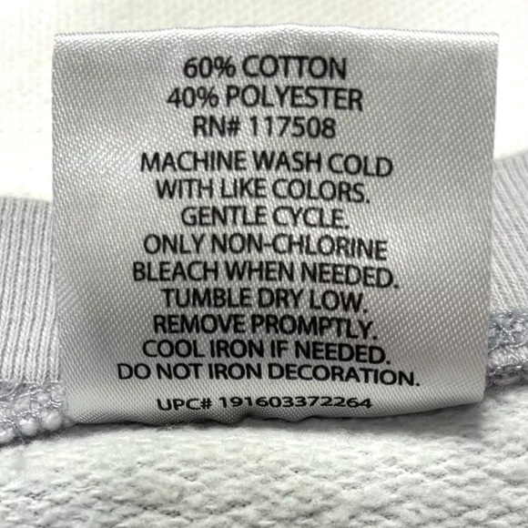 AC/DC Sweatshirt Junior Size XXL (19) Gray Tie Dye Graphic Long Sleeve Rock 2018 - Picture 4 of 8